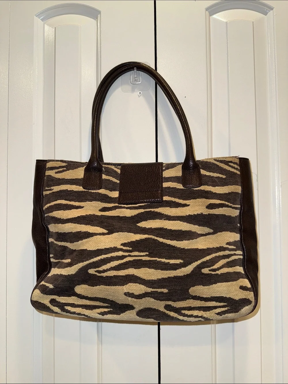 kate spade Brown and Cream‎ Zebra-Print Tote